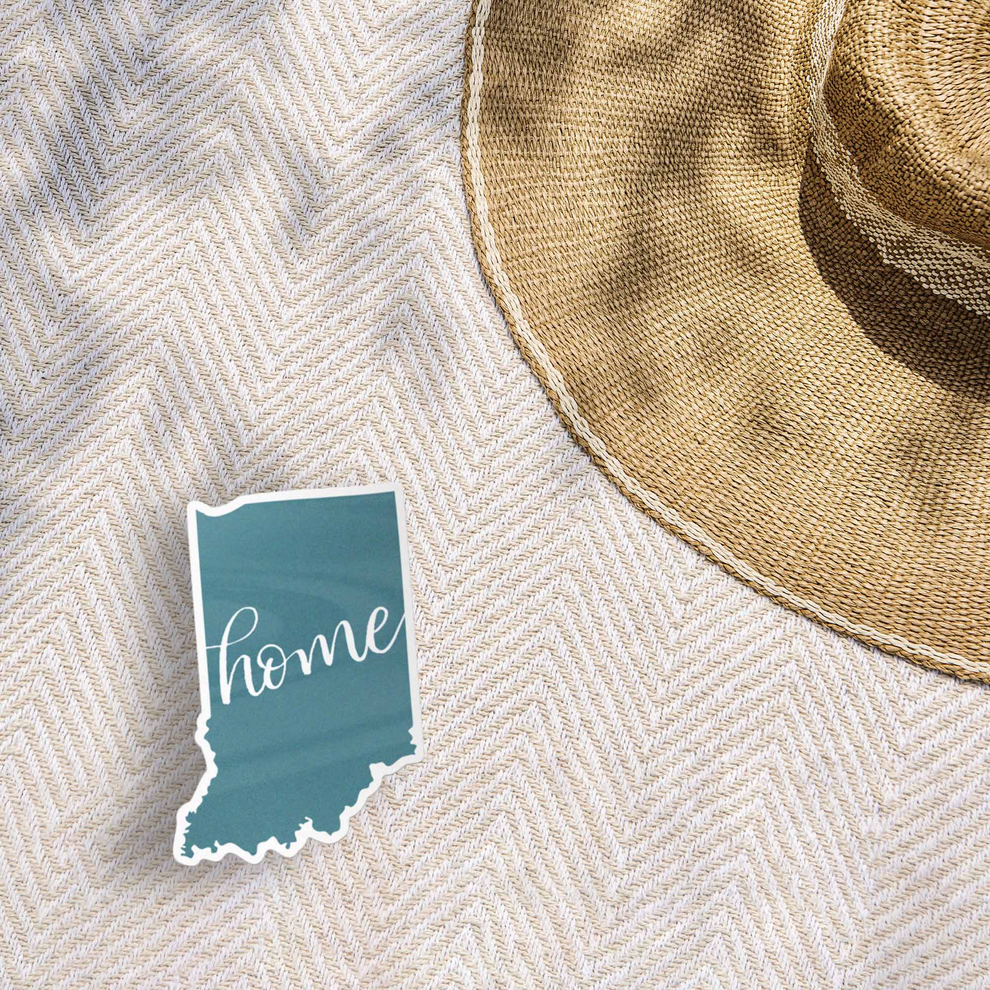 Indiana Home Sticker - Cute Midwest Decals