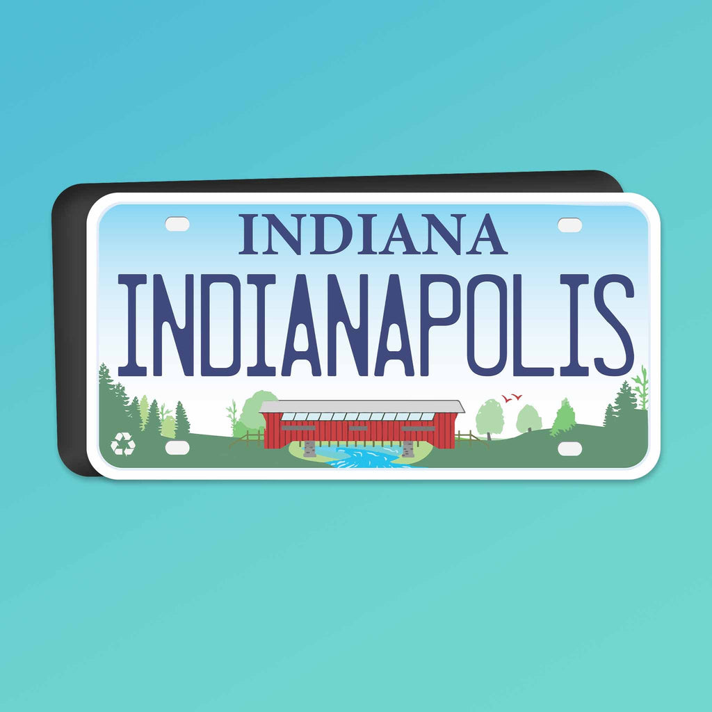 Indianapolis Indiana Car Magnet - Flexible IN Fridge Magnet