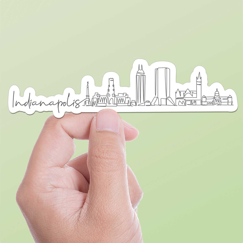 Indianapolis Skyline Sticker