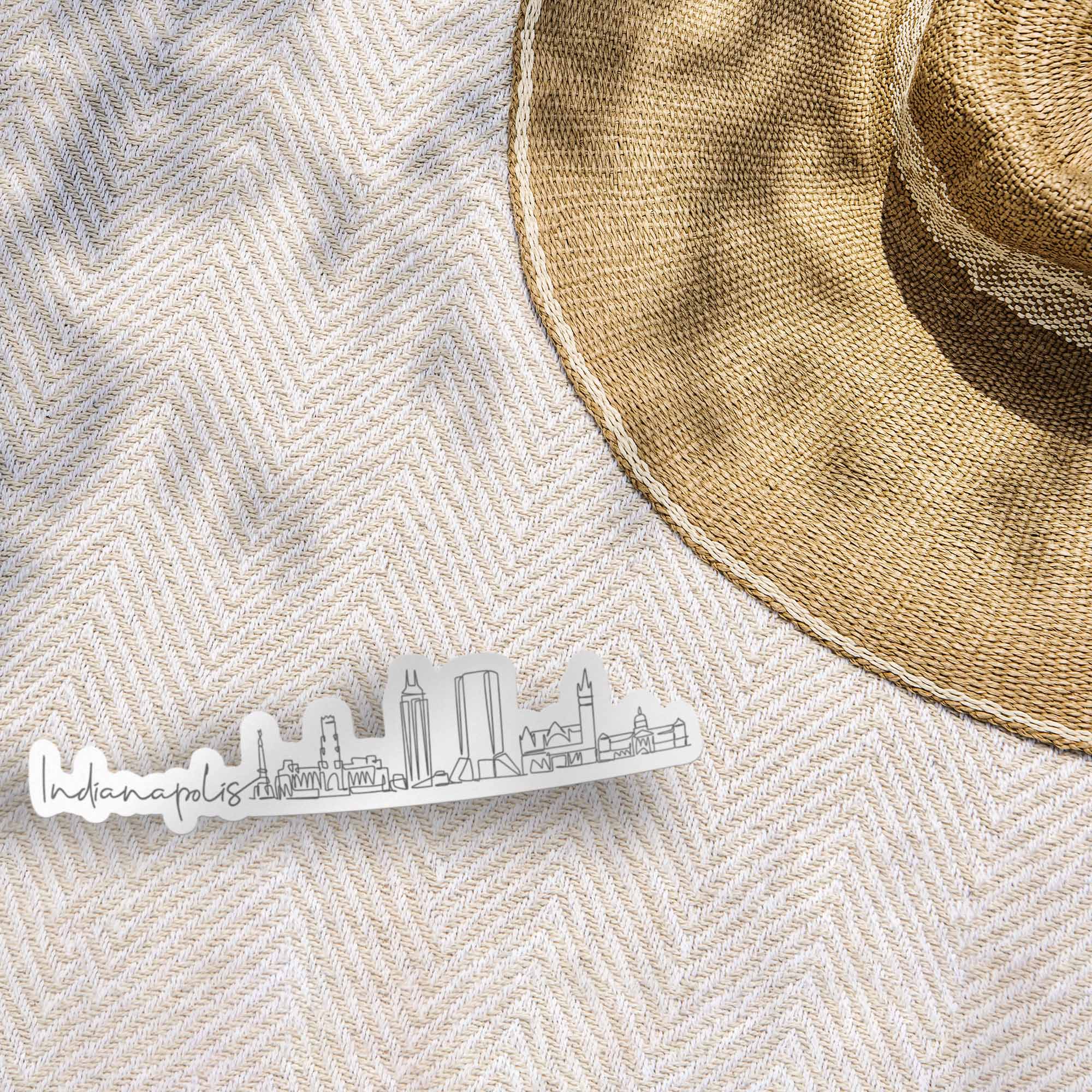 Indianapolis Skyline Sticker