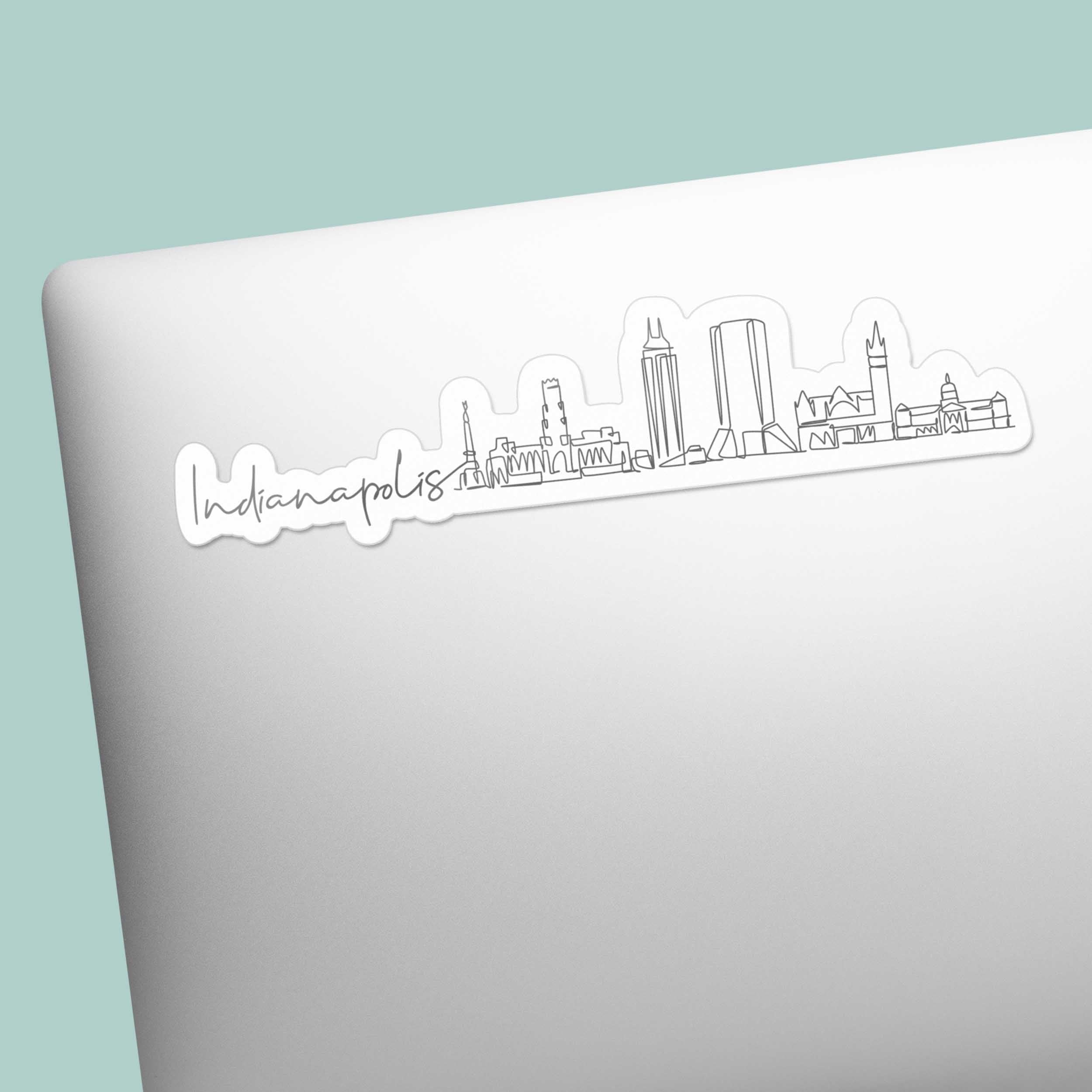 Indianapolis Skyline Sticker