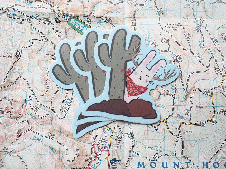 Cute Jackalope Sticker