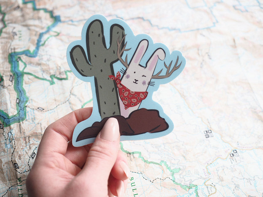 Cute Jackalope Sticker