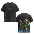 Jeff Hardy WWE Vintage Painted Face T-Shirt – Black Washed Oversized Retro Wrestler Tee