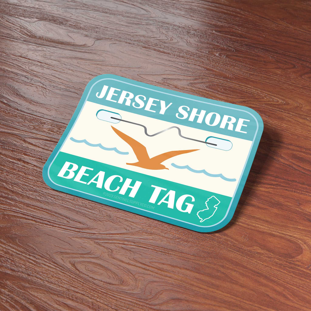 Jersey Shore Beach Tag Sticker