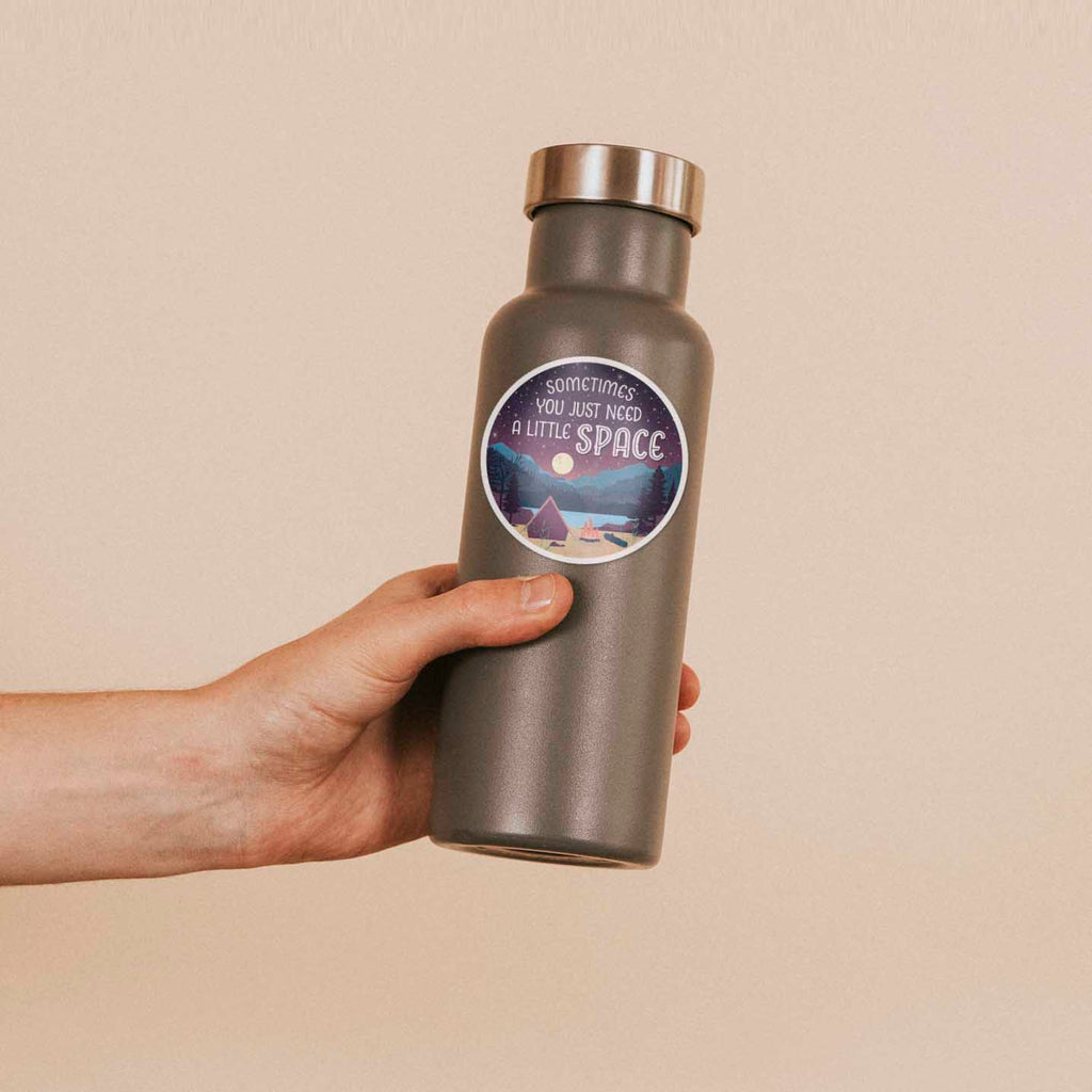 Just Need A Little Space Camping Sticker - Beach