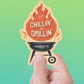 Grillin' & Chillin' Kansas City BBQ Sticker