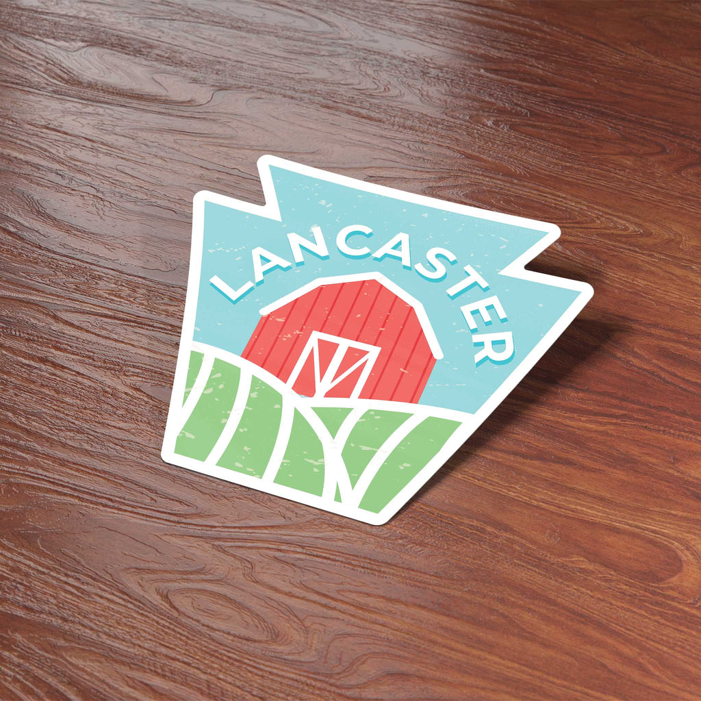 Amish Red Barn Lancaster Pennsylvania Sticker