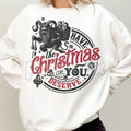 Krampus Christmas Sweatshirt | Sarcastic Funny Krampusnacht Jumper | Spooky Gothic Holiday Crewneck | Alternative Xmas Gift