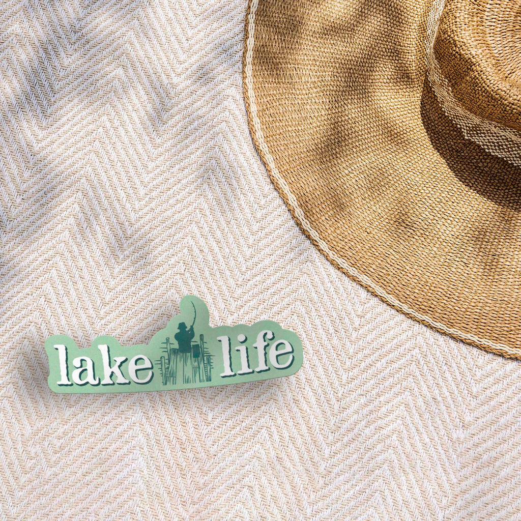 Lake Life Fishing Dock Sticker