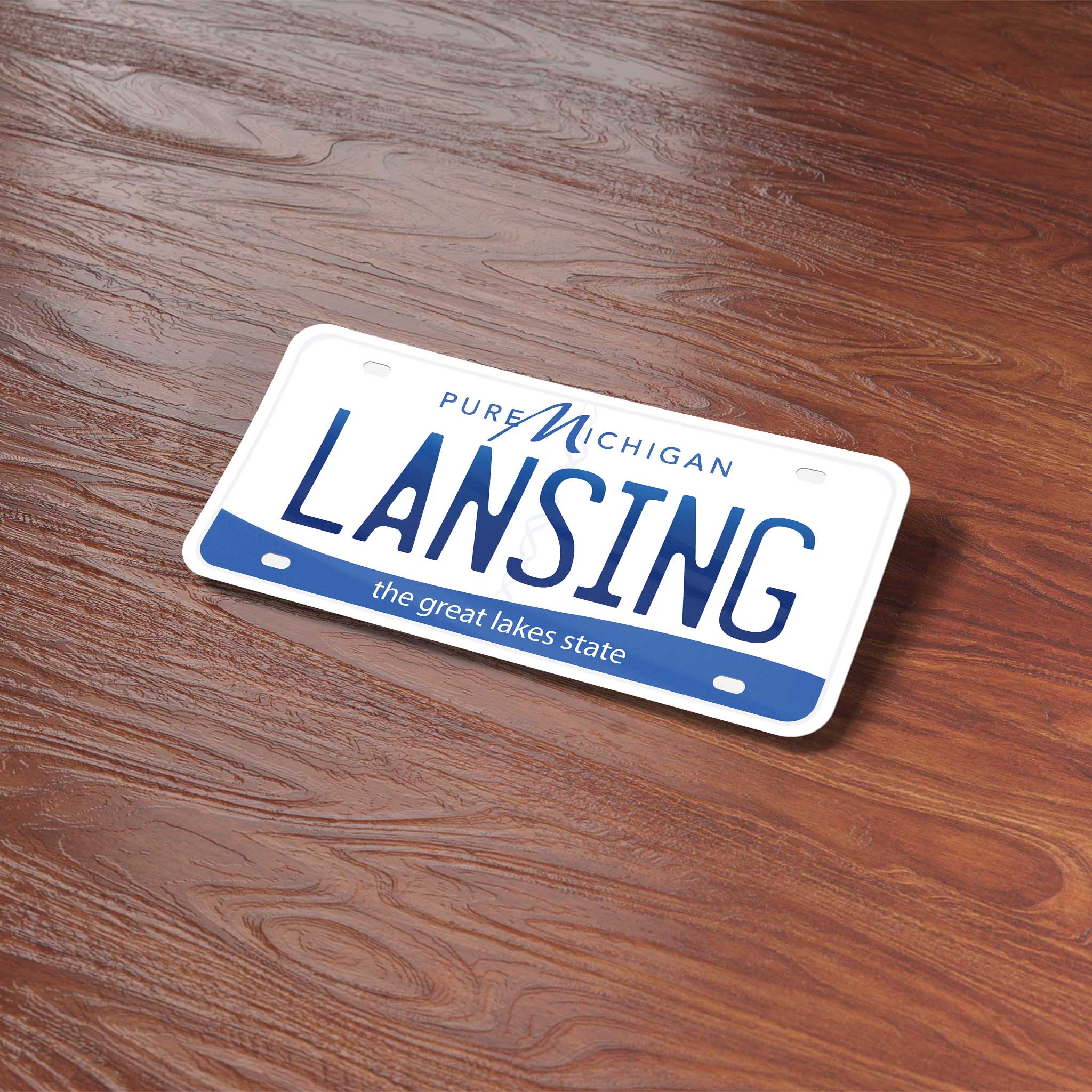 Michigan License Plate Sticker - Choose from 10+ MI Cities & Saying Decals