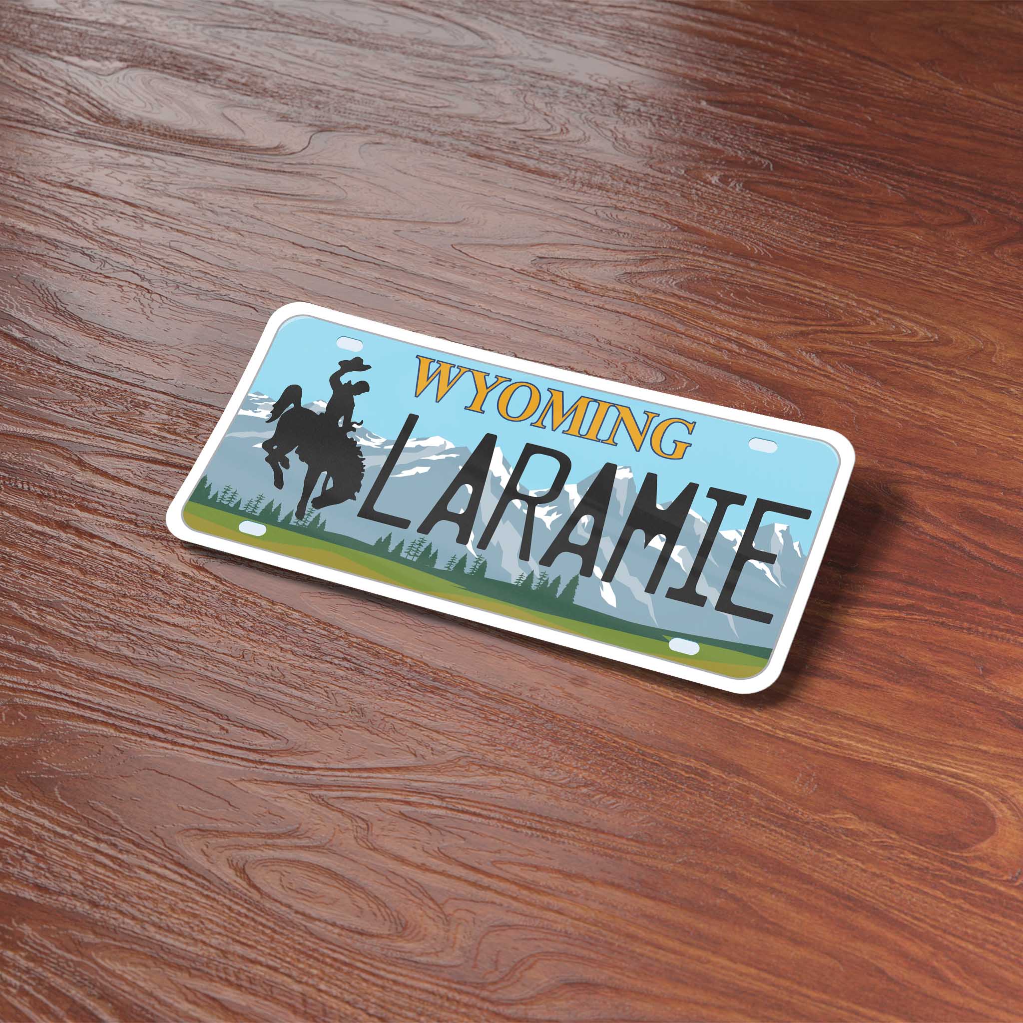 Wyoming License Plate Stickers - Choose Your WY Decal