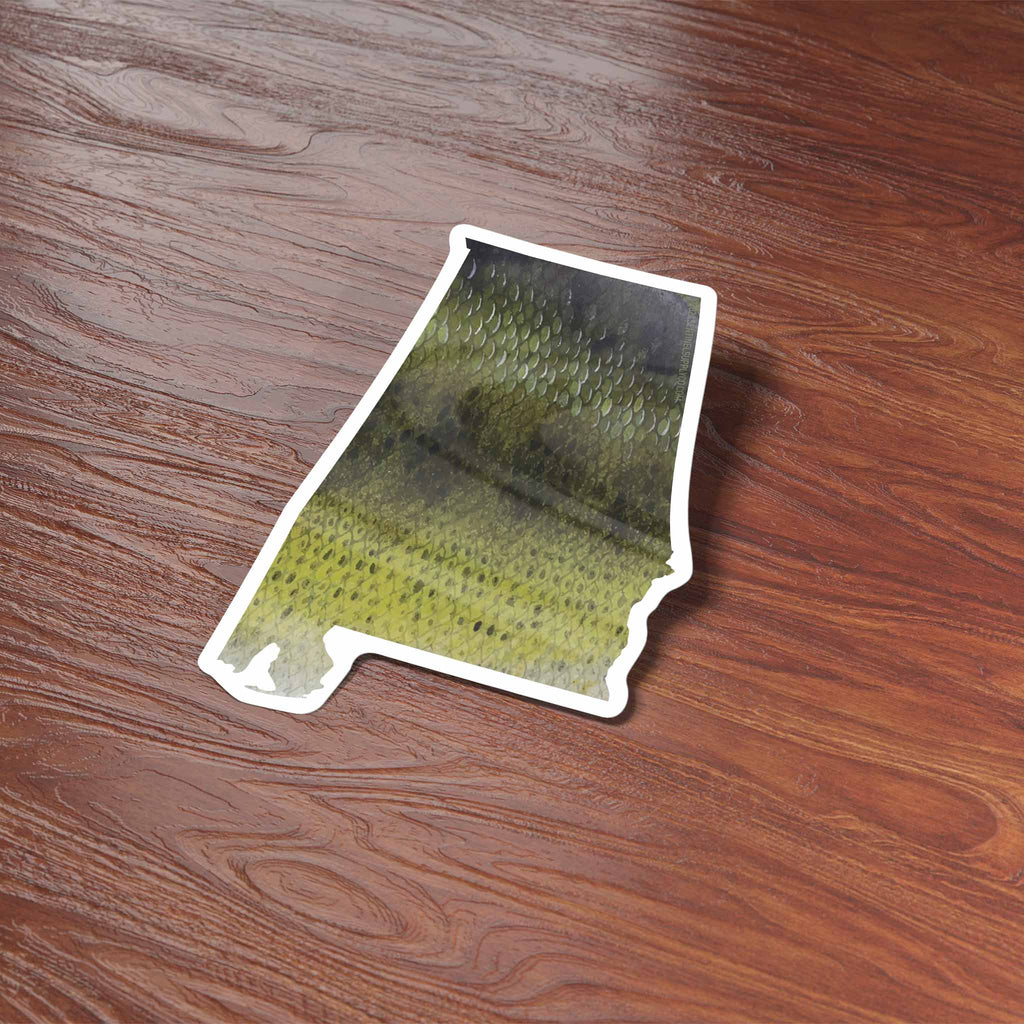 Largemouth Bass Alabama Fishing Sticker