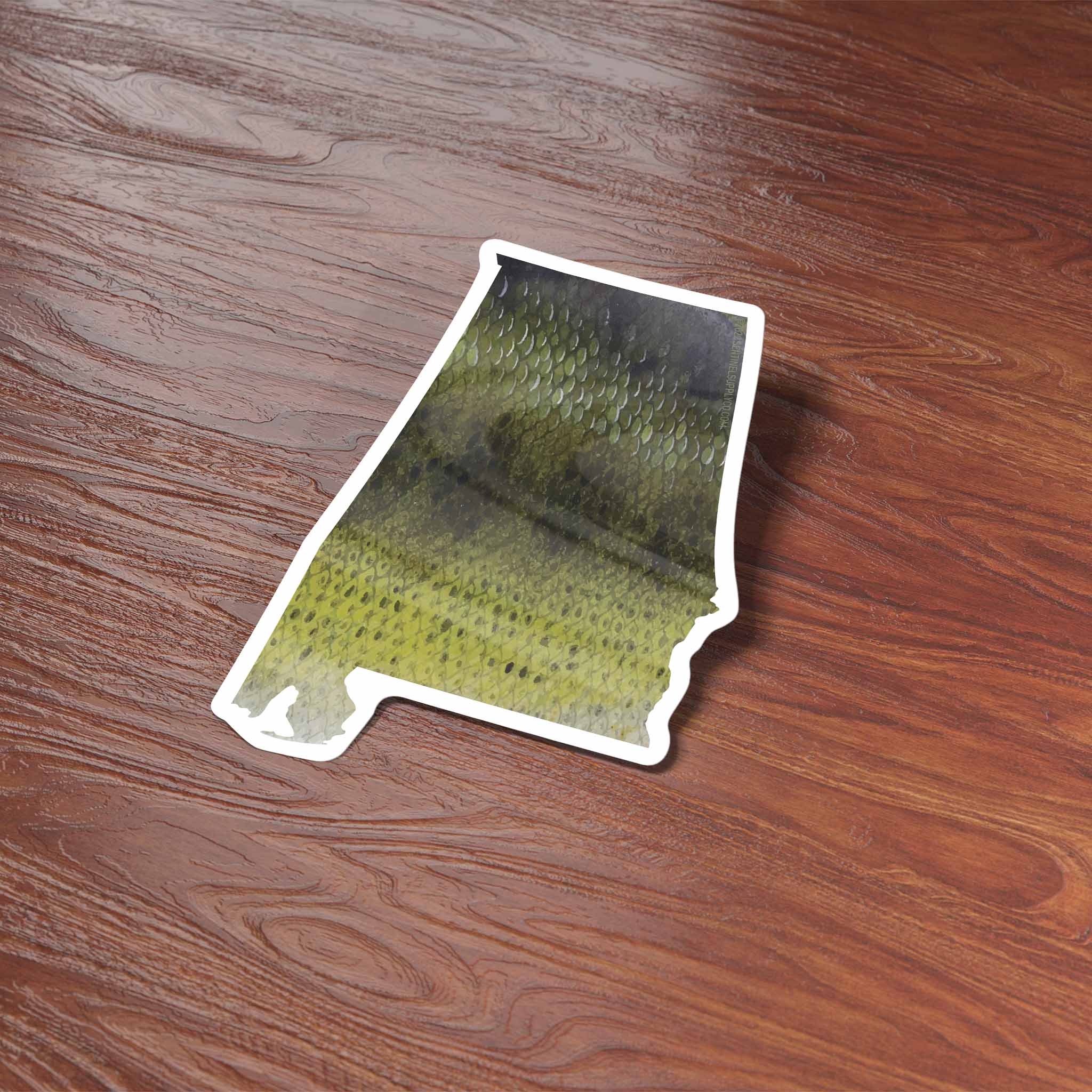Largemouth Bass Alabama Fishing Sticker
