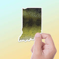 Largemouth Bass Indiana Sticker - IN Fishing Decal