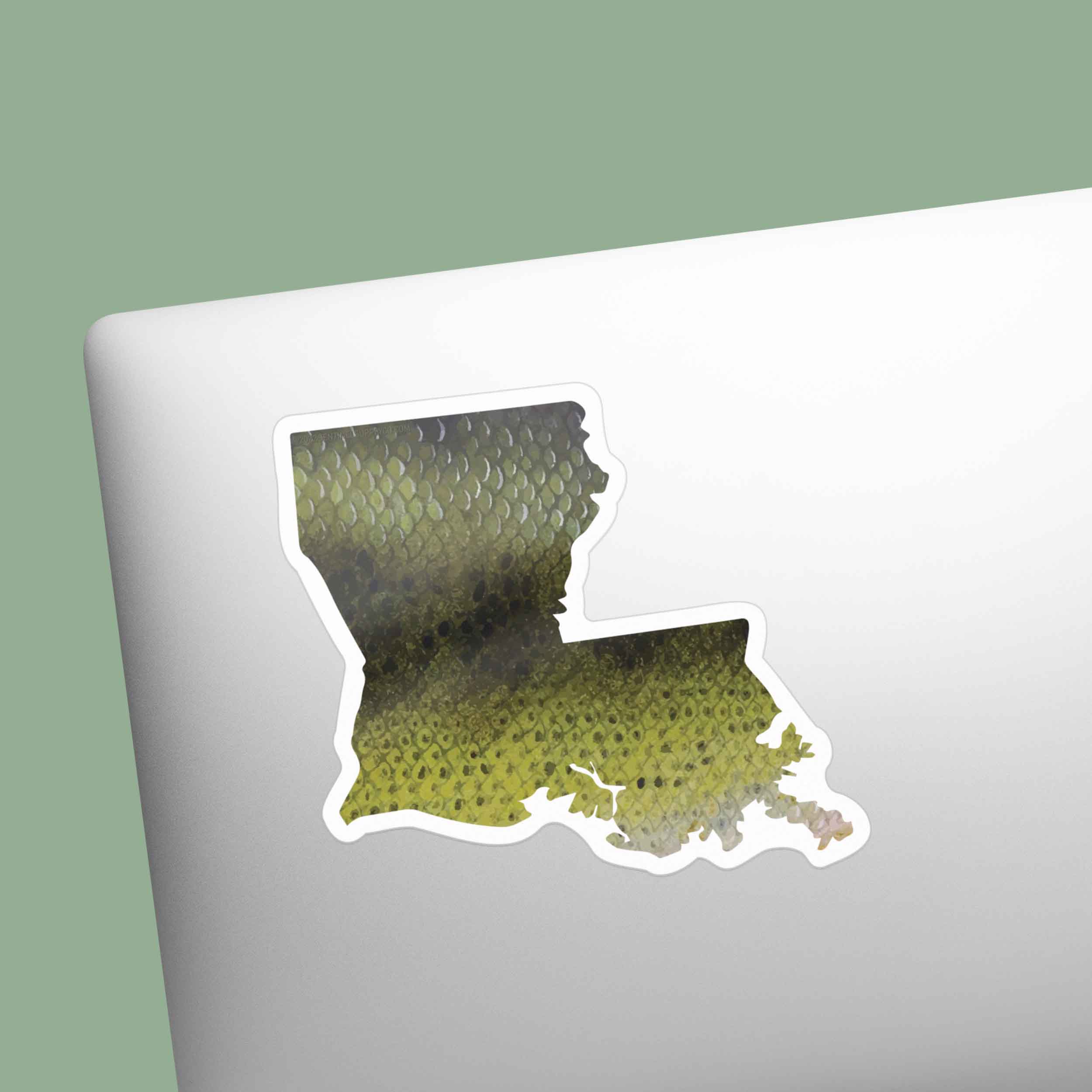 Largemouth Bass Louisiana Fishing Sticker