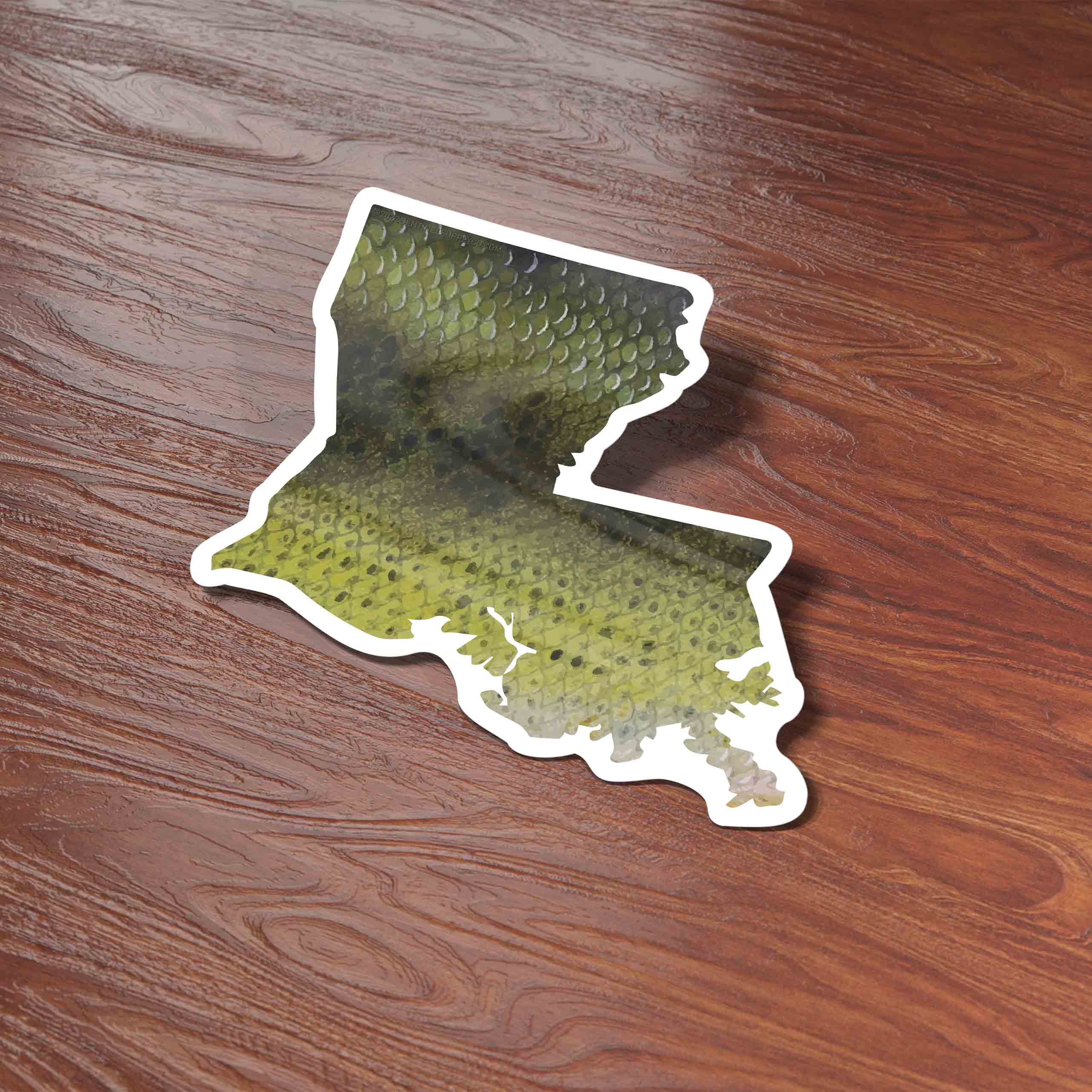 Largemouth Bass Louisiana Fishing Sticker