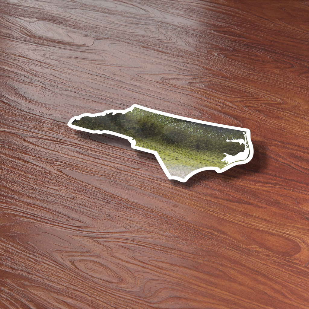 Largemouth Bass North Carolina Fishing Sticker