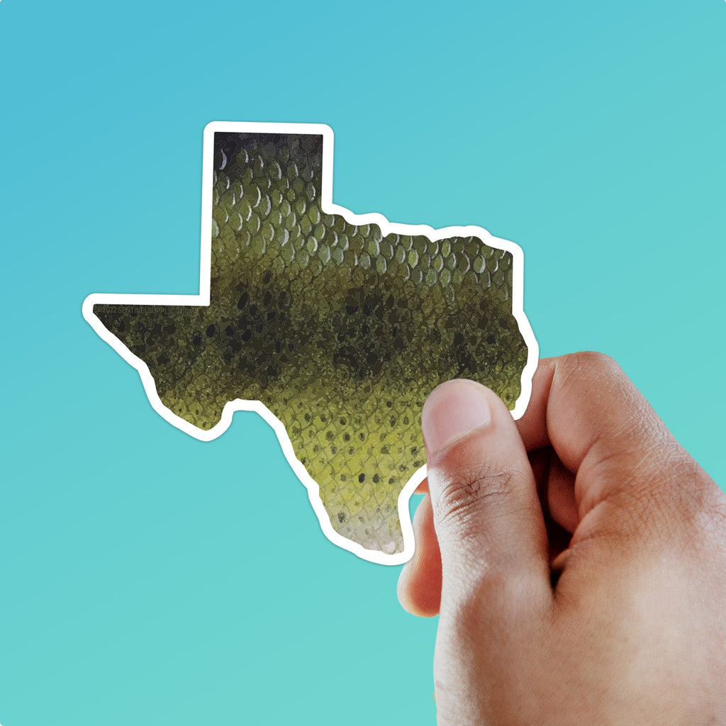 Largemouth Bass Texas Fishing Sticker