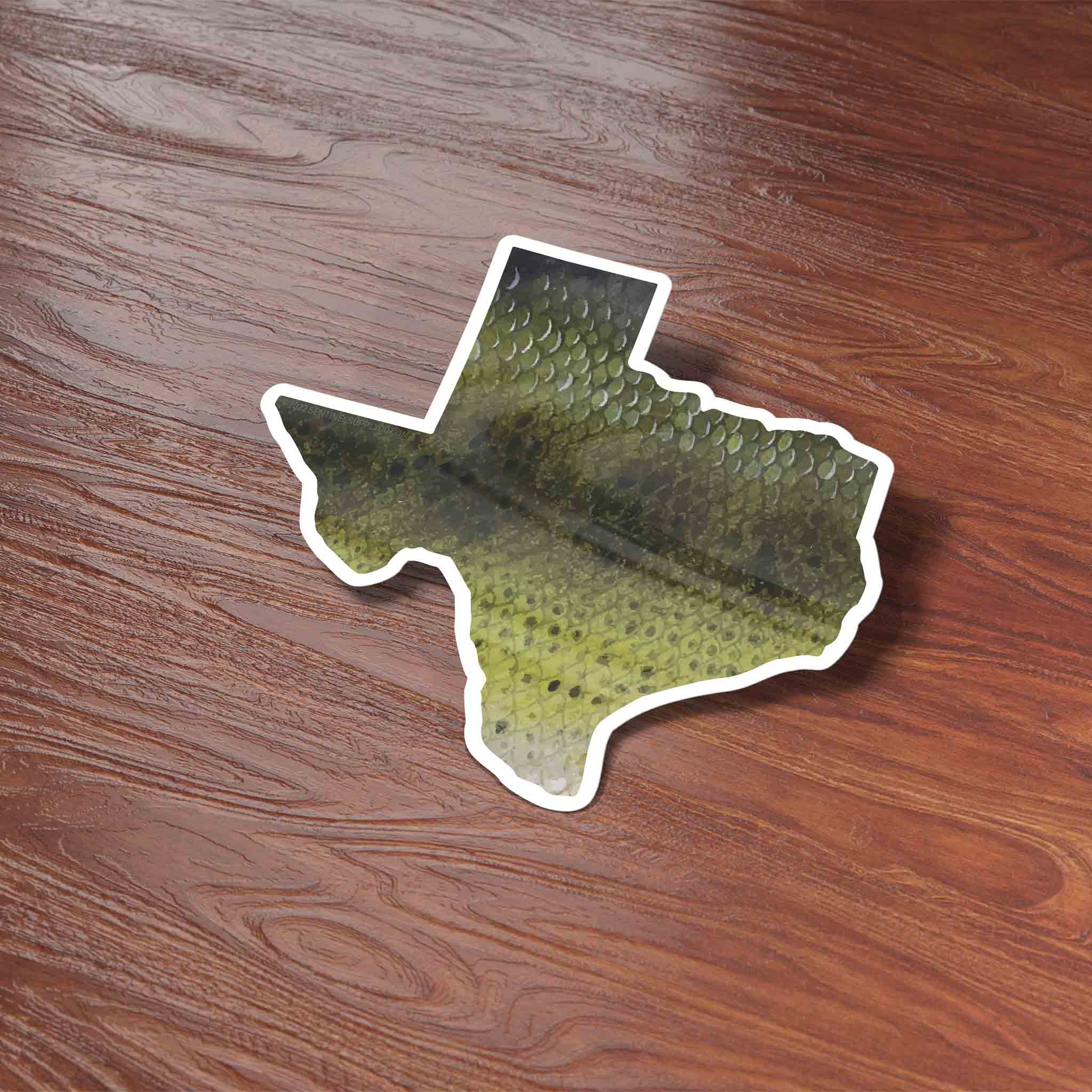 Largemouth Bass Texas Fishing Sticker