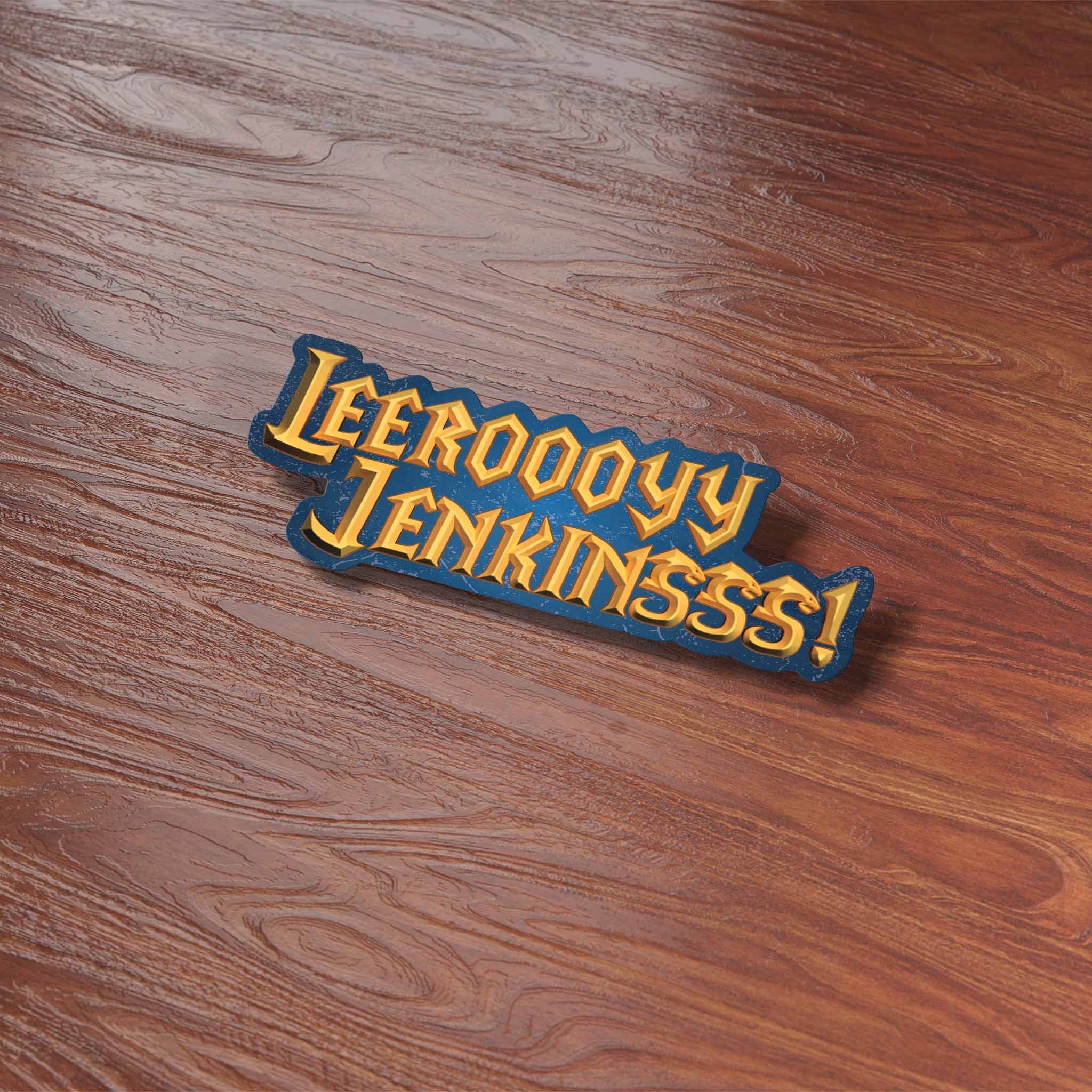 Leeroy Jenkins Funny Gaming Sticker