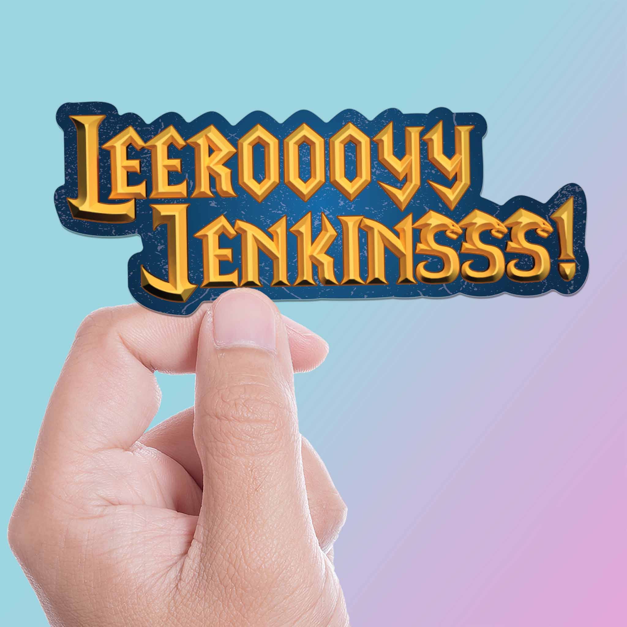 Leeroy Jenkins Funny Gaming Sticker