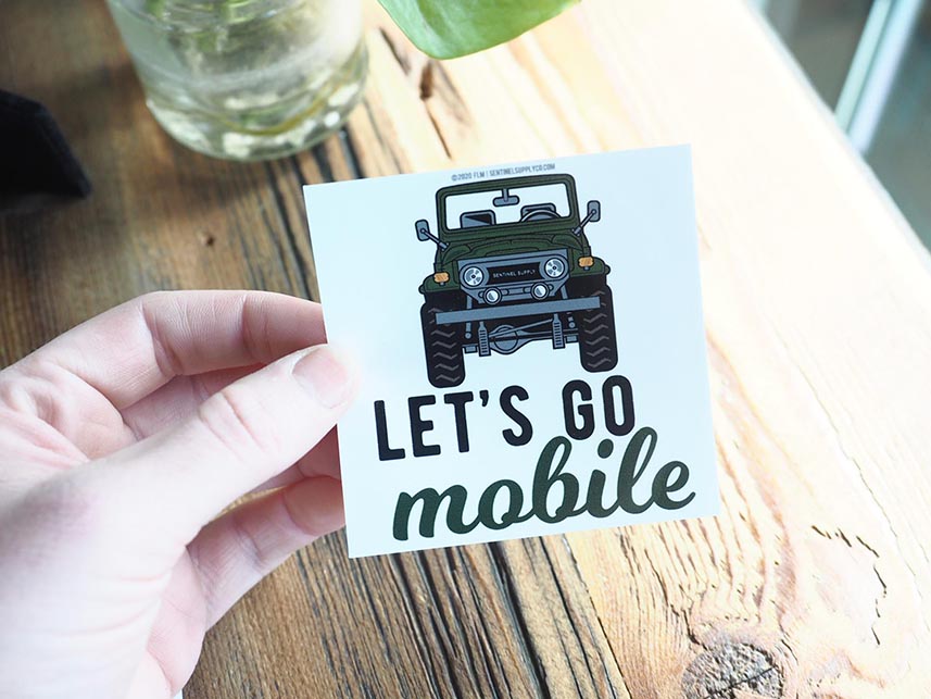 Lets Go Mobile Toyota Land Cruiser FJ40 Bumper Sticker