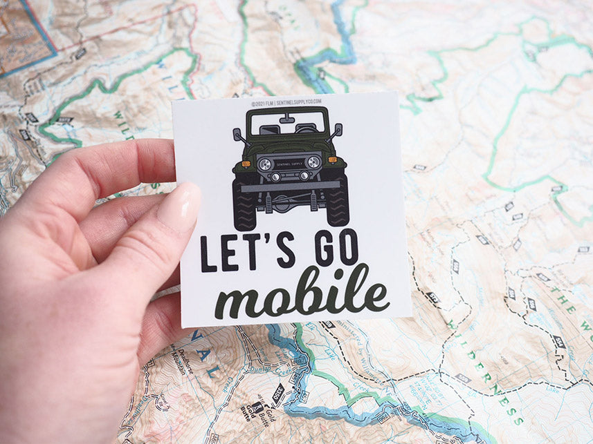 Lets Go Mobile Toyota Land Cruiser FJ40 Bumper Sticker