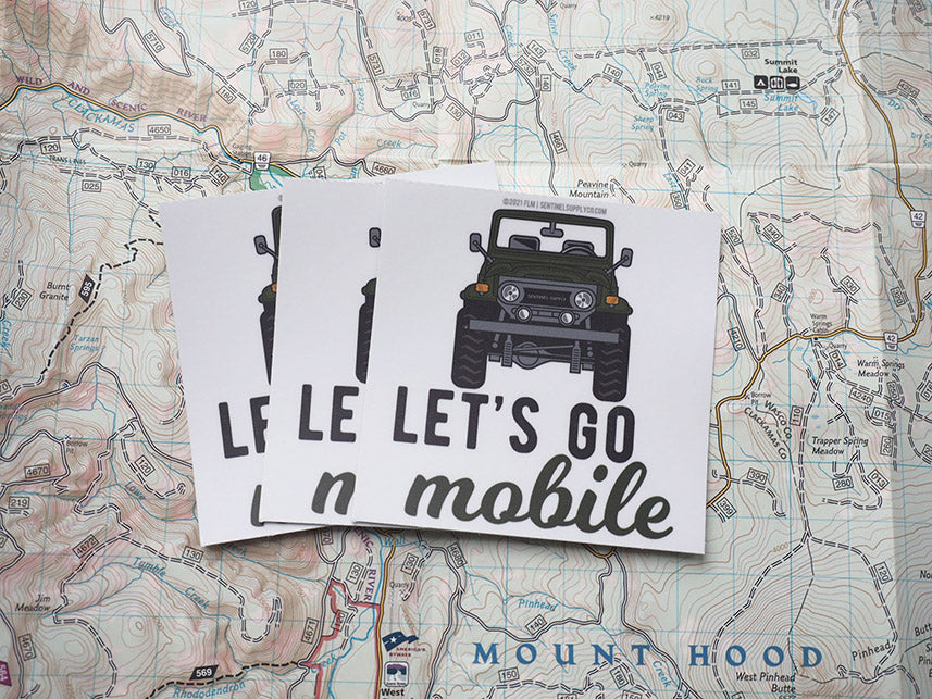 Lets Go Mobile Toyota Land Cruiser FJ40 Bumper Sticker