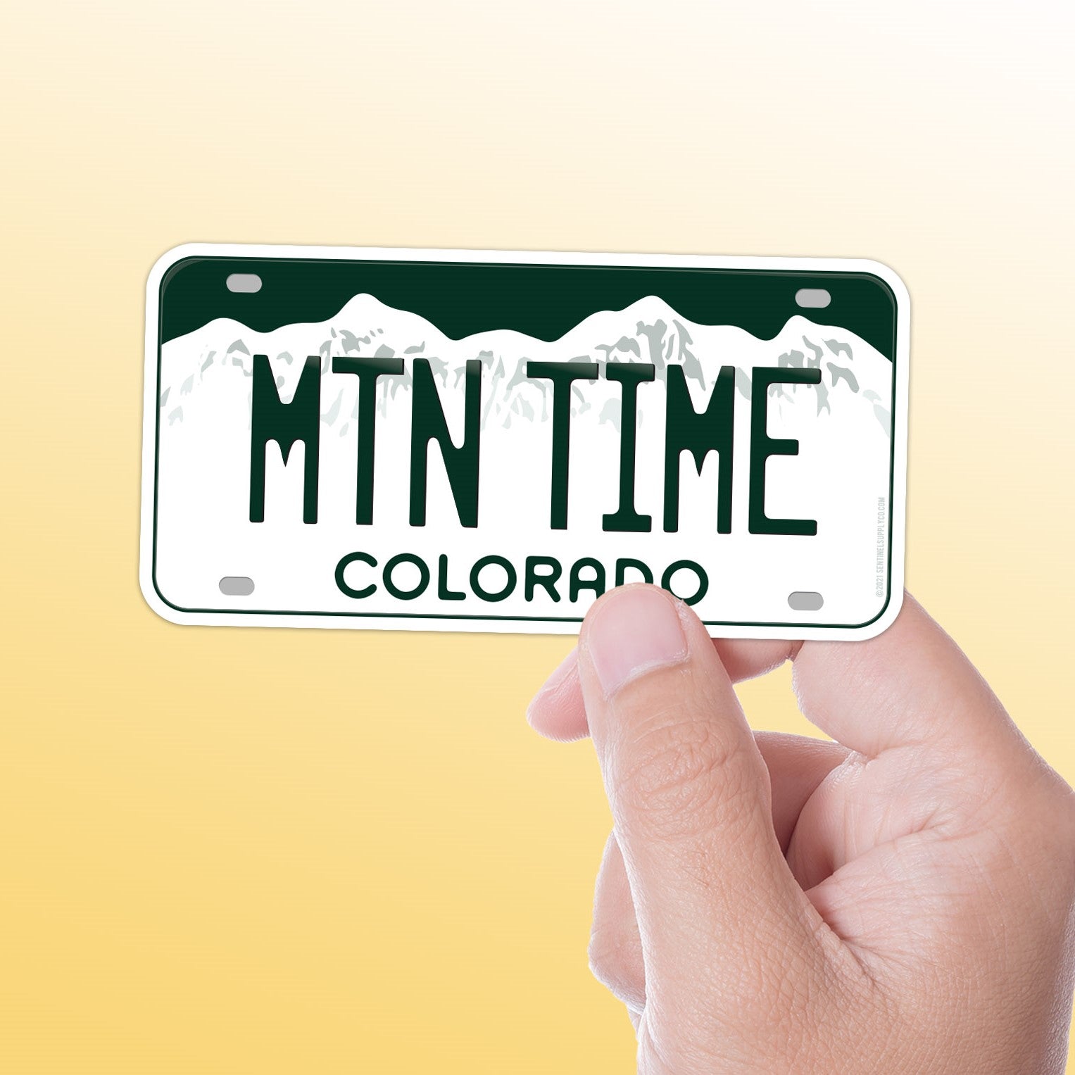 Colorado License Plate Stickers - Choose Your CO City or National Park Decal