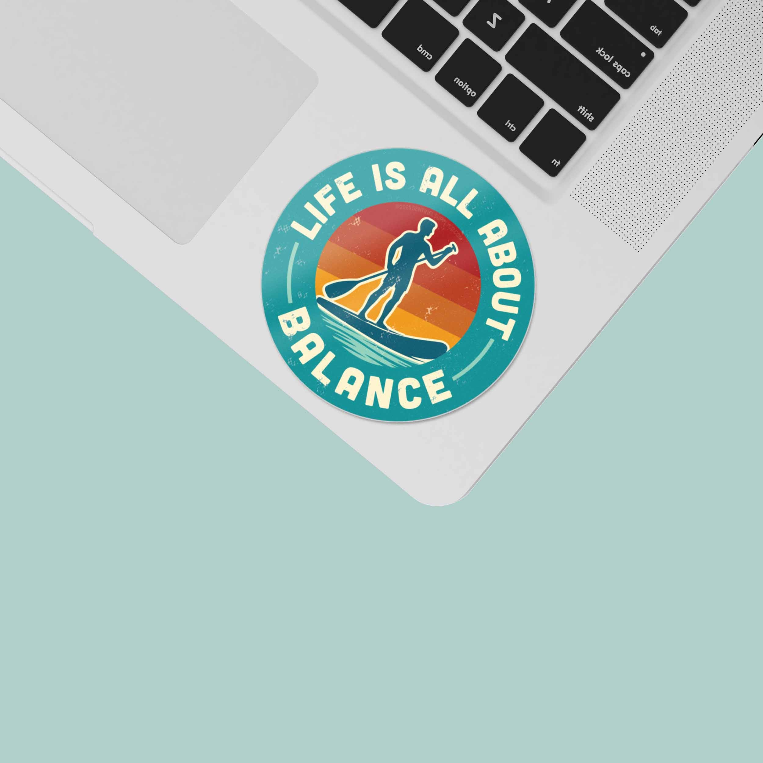 Life is All About Balance Paddleboarding Sticker