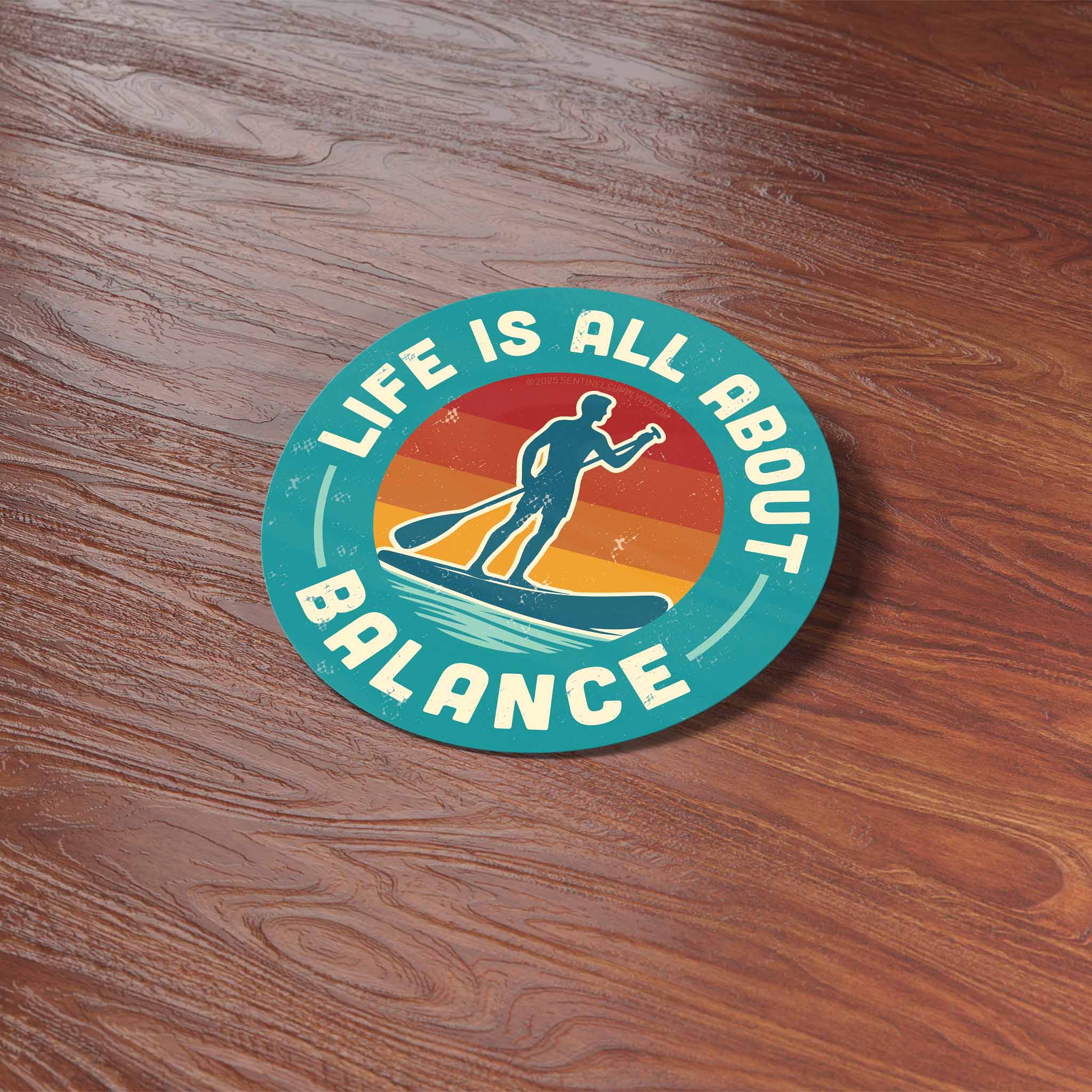 Life is All About Balance Paddleboarding Sticker