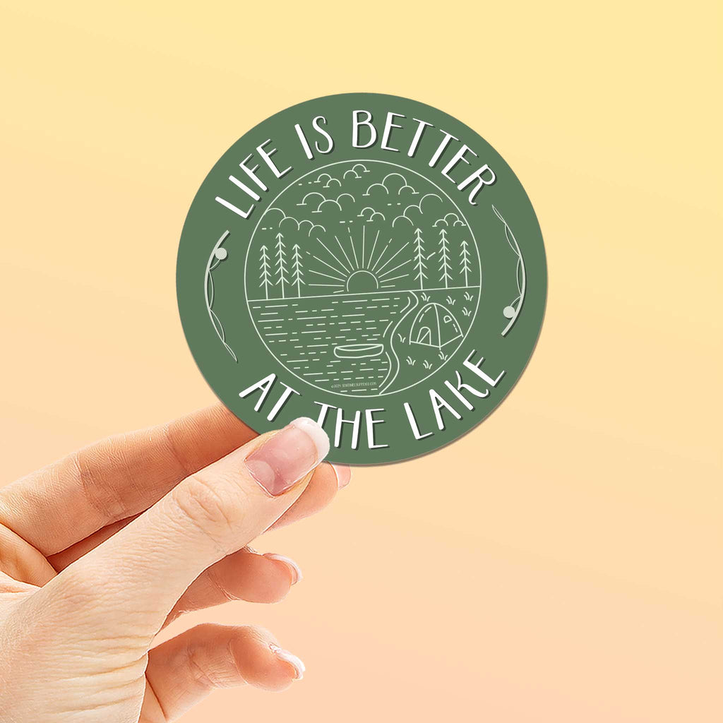 Life is Better at the Lake Sticker