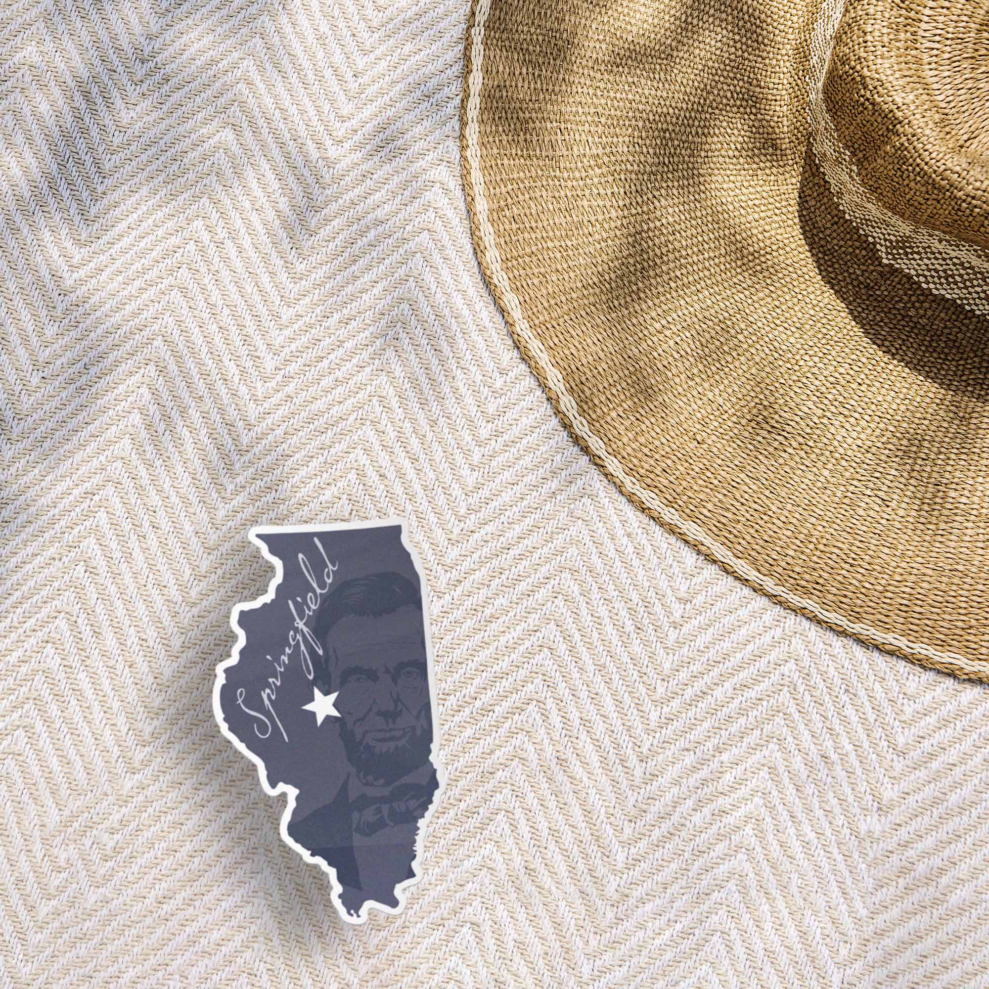 Land of Lincoln Springfield Illinois Sticker