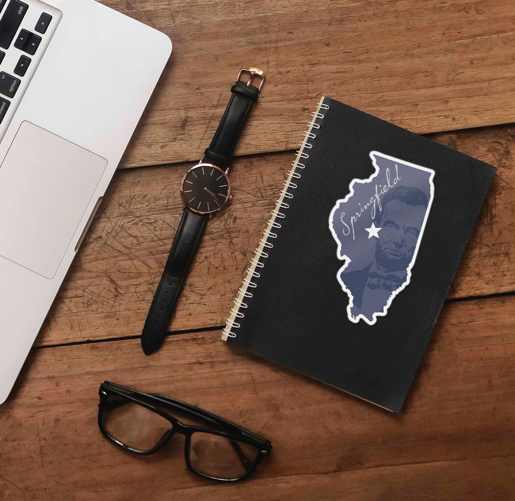 Land of Lincoln Springfield Illinois Sticker