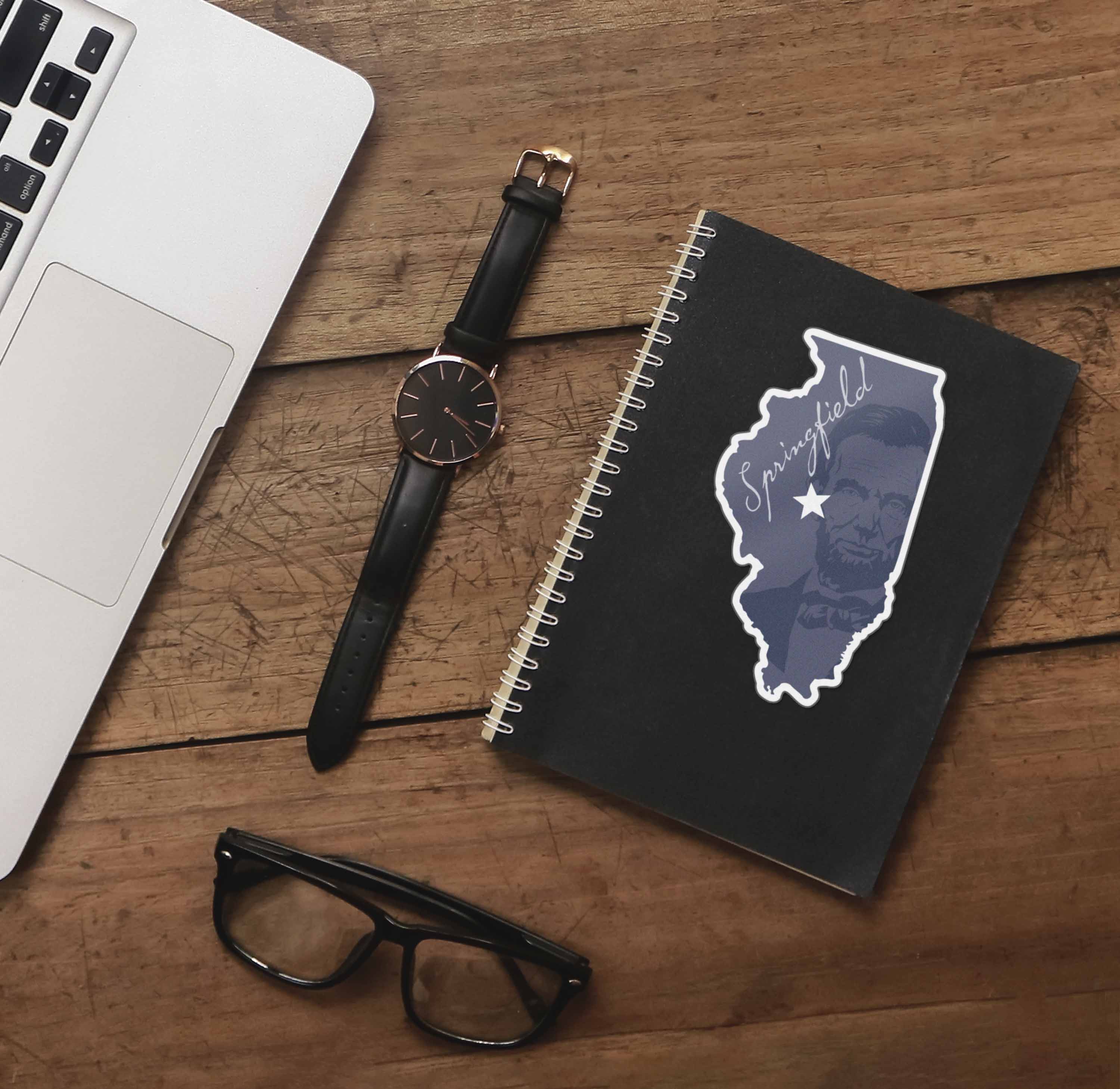 Land of Lincoln Springfield Illinois Sticker
