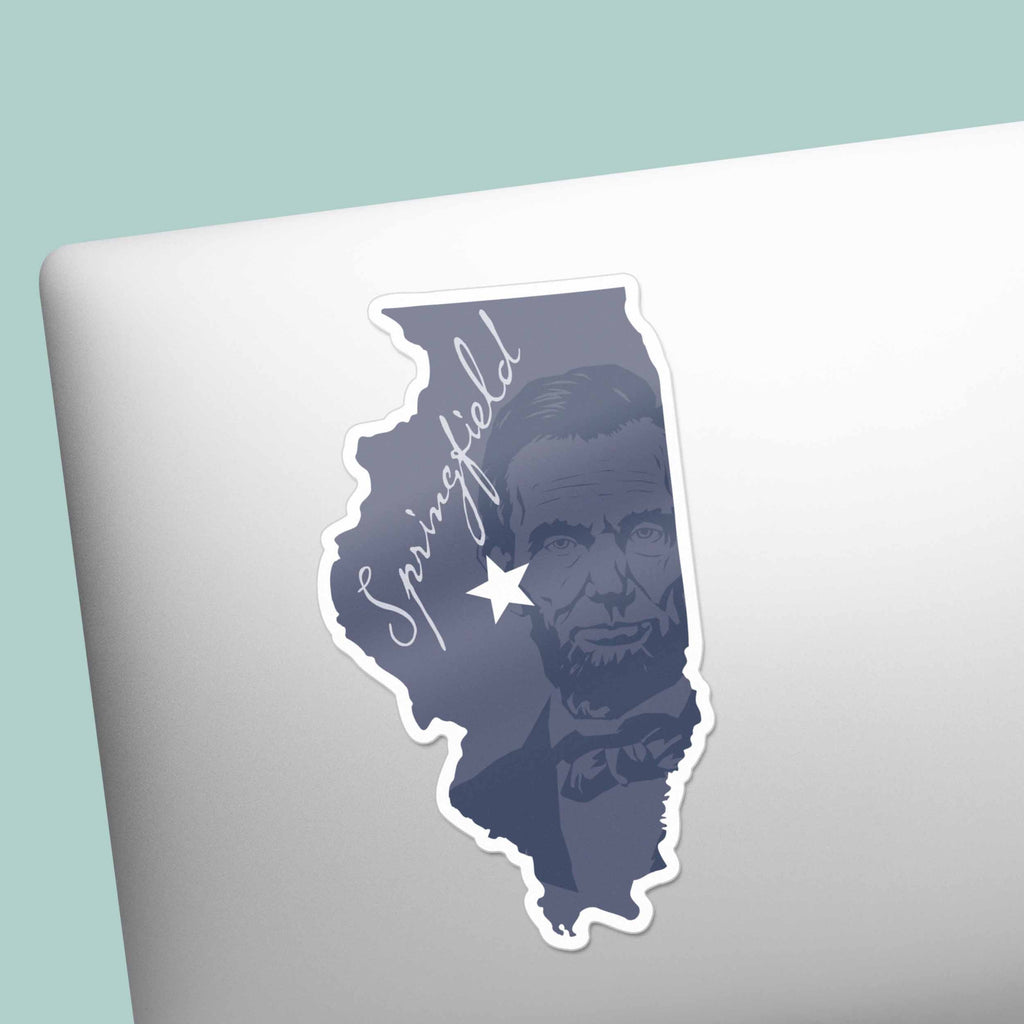 Land of Lincoln Springfield Illinois Sticker