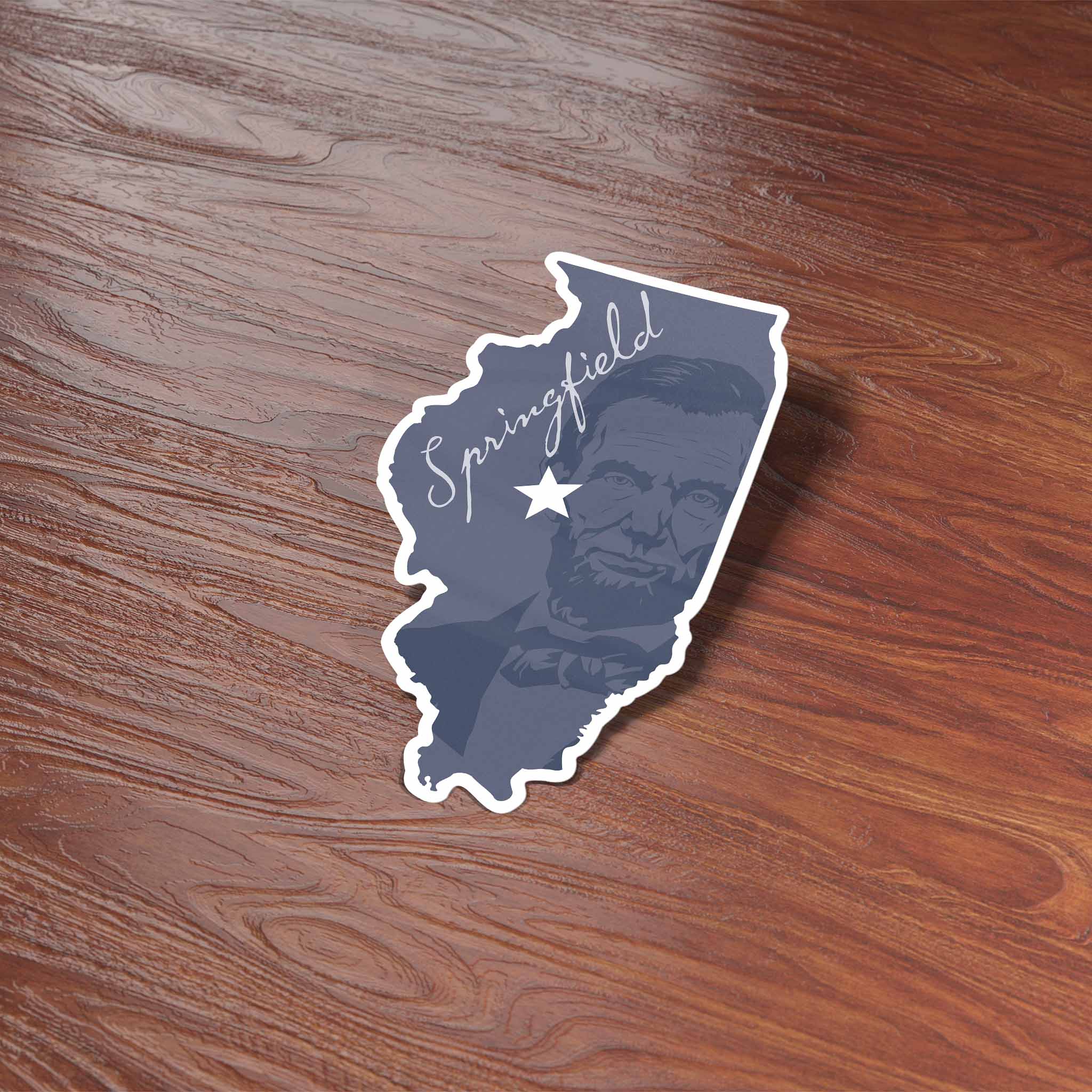 Land of Lincoln Springfield Illinois Sticker