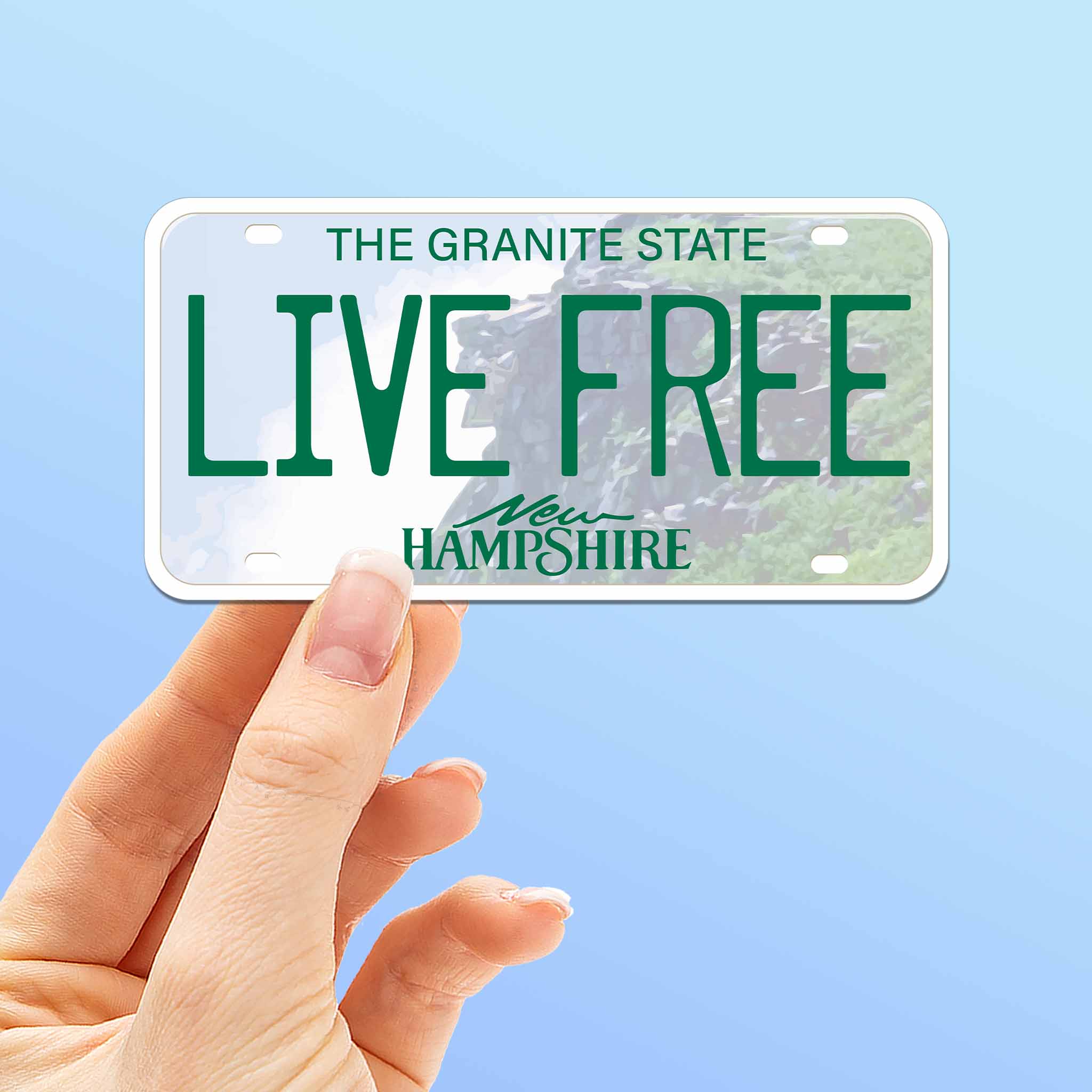New Hampshire License Plate Stickers - Choose Your NH City Decal