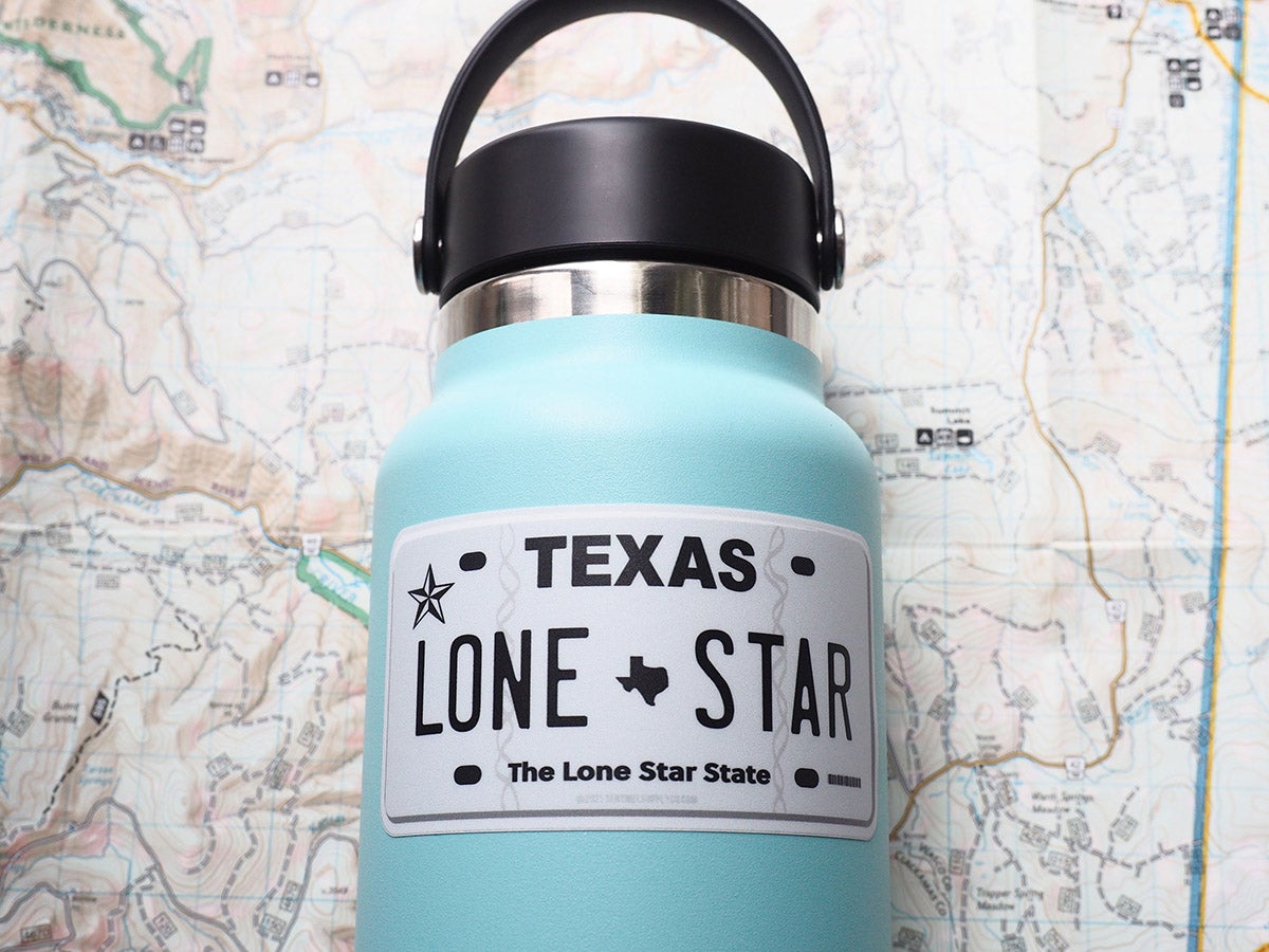 Texas License Plate Sticker - Choose from 50+ TX Cities