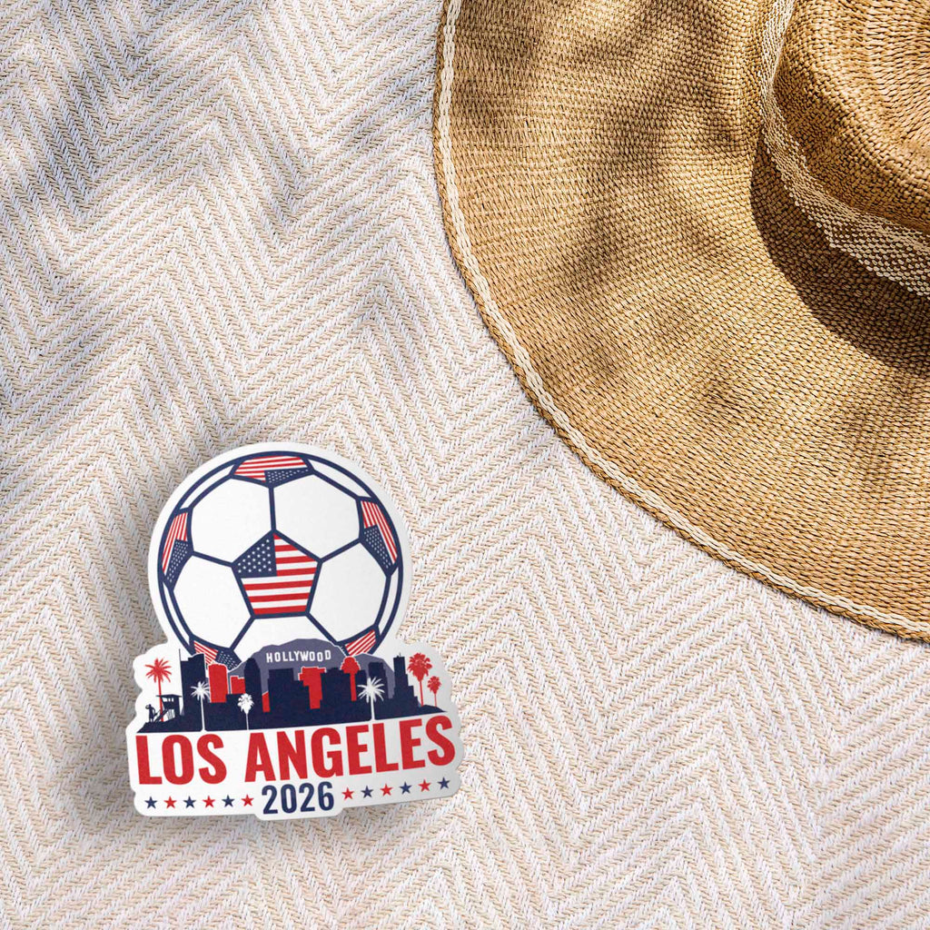 Los Angeles Skyline USA Soccer Sticker - LA Sports Decal