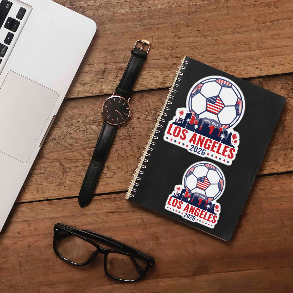 Los Angeles Skyline USA Soccer Sticker - LA Sports Decal