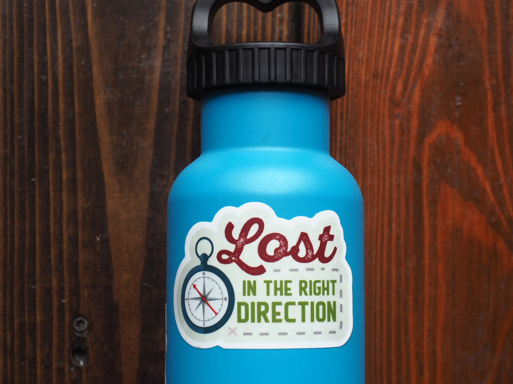 Lost in the Right Direction Sticker