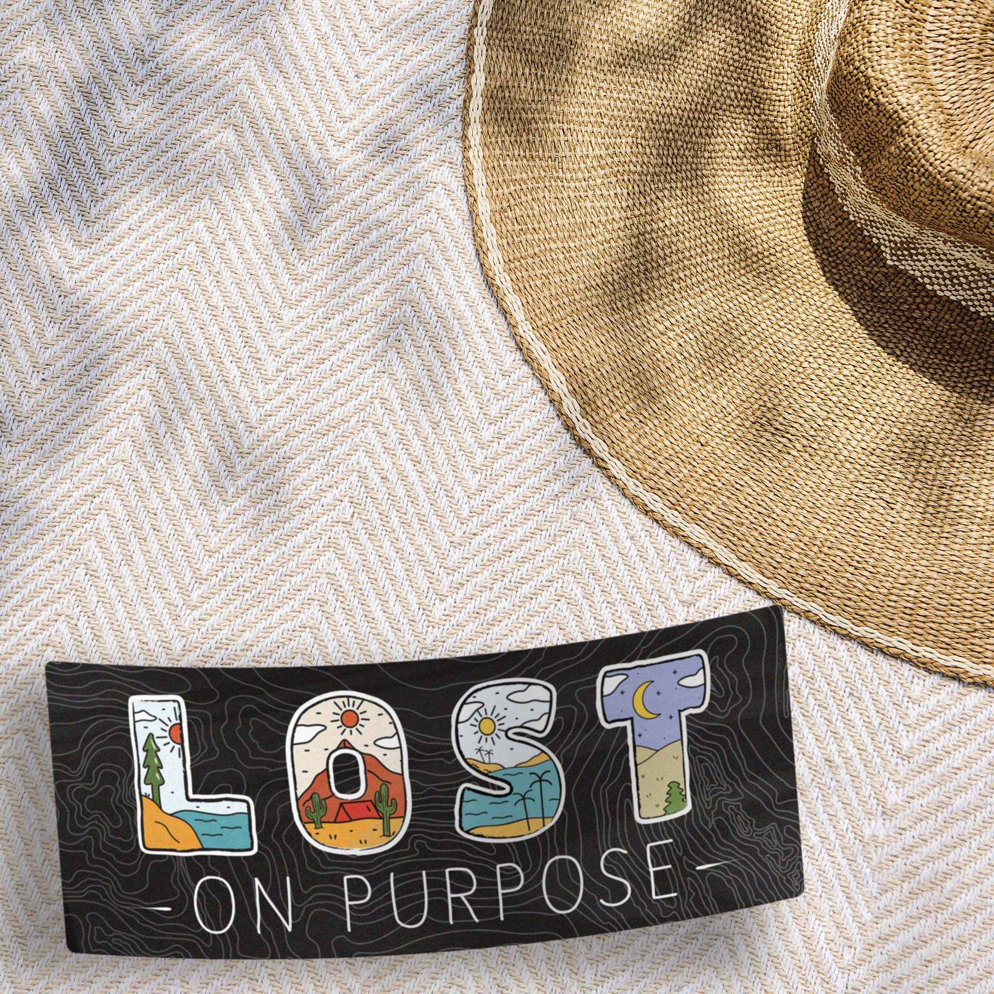 Lost on Purpose Nature Bumper Sticker