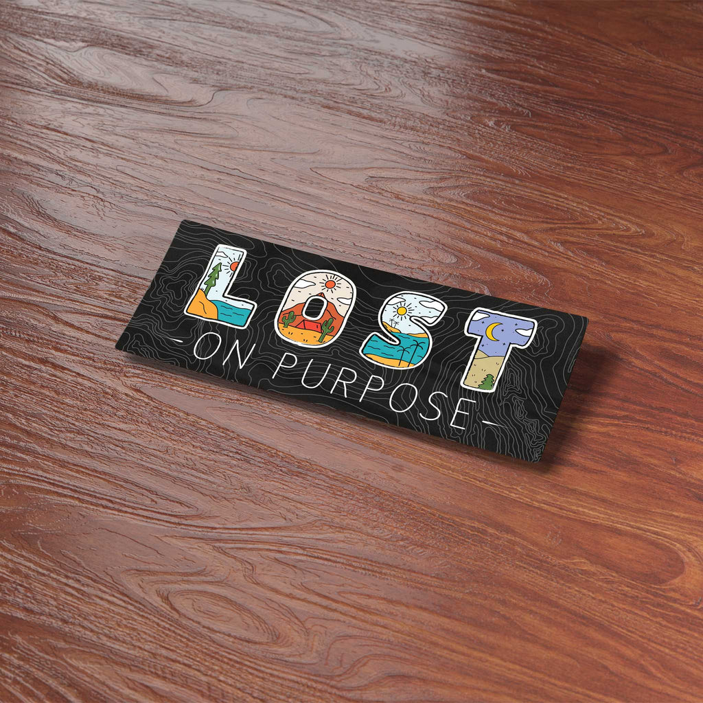 Lost on Purpose Nature Bumper Sticker
