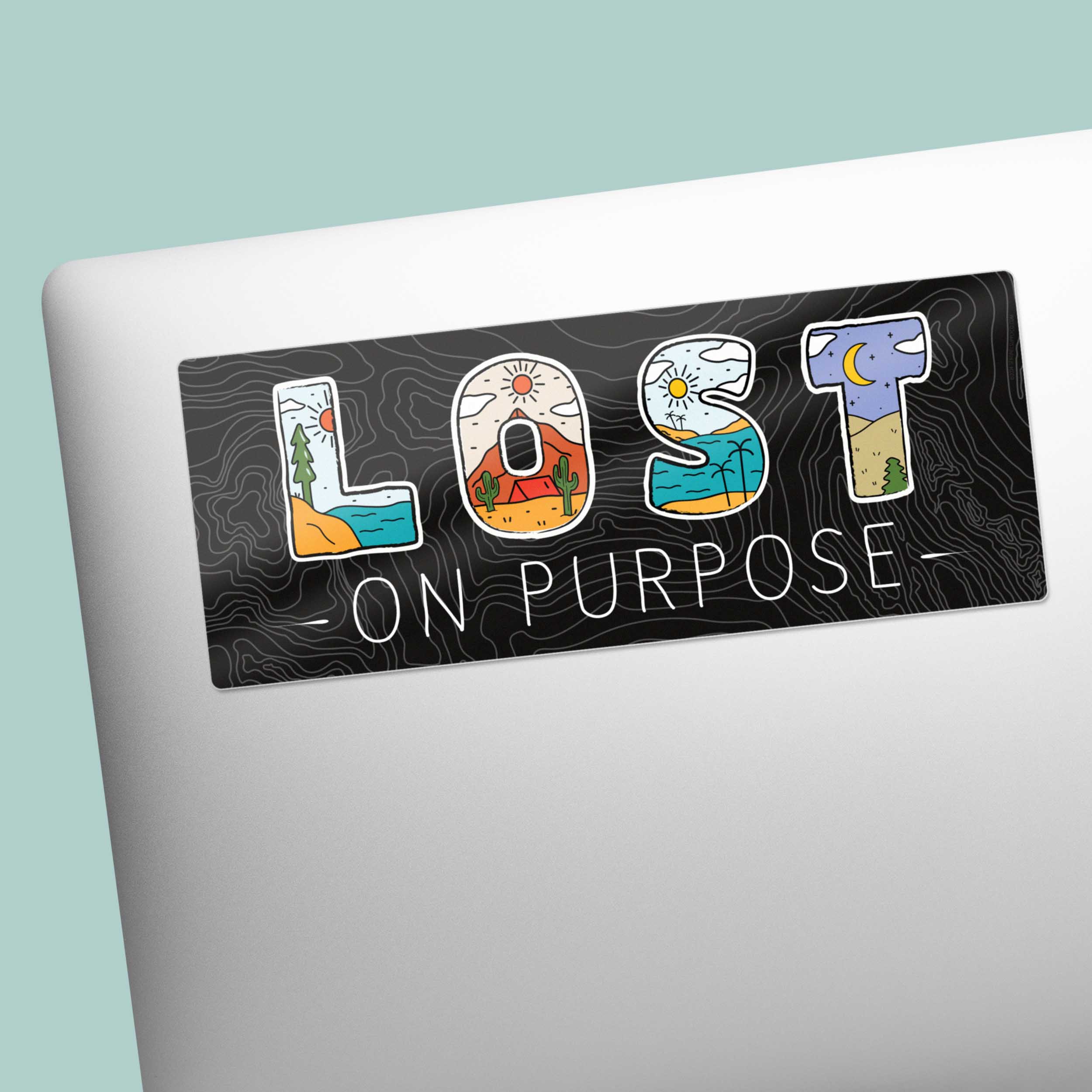 Lost on Purpose Nature Bumper Sticker