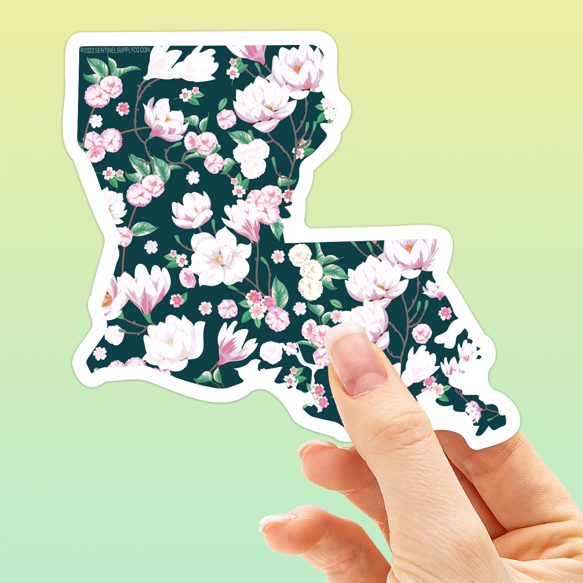 Louisiana Magnolias Sticker