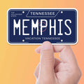 Memphis Tennessee License Plate Sticker