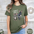 Men's "I Don't Care" T-Shirt - Funny Mouse and Donkey Graphic Tee, Political Humor Apparel