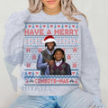 Merry Pickens Lamb Christmas Ugly Graphic Sweatshirt: Best Duo Pic and CeeD Christmas Sweater, NFL Fan Holiday Gift